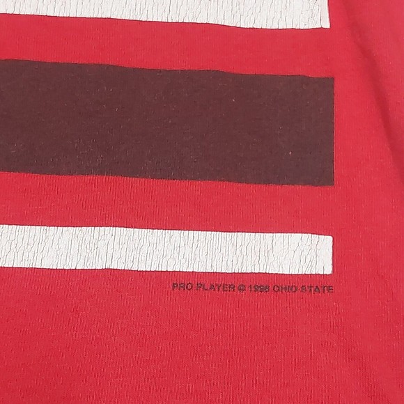 Vintage 1996 Ohio State Buckeyes Pro Player Single Stitch T-Shirt Size Medium - Picture 3 of 13